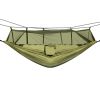 Portable Nylon Swing Hanging Bed Outdoor Hiking Camping Hammock - Army Green - Hammock