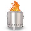 Portable Smokeless Fire Pit with Stand - SMALL