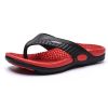 Men's flip-flops; breathable beach shoes; massage soles; men's sandals - Black - 45