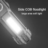 Portable High Brightness Outdoor Telescopic Focusing Adjustable Flashlight - Black - Flashlights