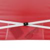 10' x 10' Simple Push Straight Leg Canopy (100 Sq. ft.) - 10' x 10' Red