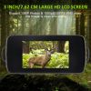 1080p FHD Rechargeable Digital Night Vision Goggles Binoculars For Adults; Travel Infrared Goggles For Hunting; Camping; Surveillance - Black