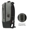 CLUB ROCHELIER STRUCTURED BACKPACK WITH USB - Black
