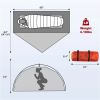 1-Person Backpacking Tent;  Lightweight and PU 5000mm Waterproof for Camping Travel Hiking Picnic - 1-Person