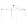 10' x 10' Simple Push Straight Leg Canopy (100 Sq. ft.) - 10' x 10' Red