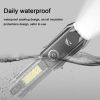 Portable High Brightness Outdoor Telescopic Focusing Adjustable Flashlight - Black - Flashlights