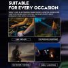 Outdoor Portable High Brightness Flashlight for Night Camping Fishing - Black - Flashlights