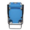 Folding Camping Reclining Chairs,Portable Zero Gravity Chair,Outdoor Lounge Chairs, Patio Outdoor Pool Beach Lawn Recline - Blue