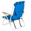 Backpack Beach Chair Folding Portable Chair - Blue