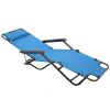 Folding Camping Reclining Chairs,Portable Zero Gravity Chair,Outdoor Lounge Chairs, Patio Outdoor Pool Beach Lawn Recline - Blue