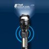 Outdoor Portable High Brightness Flashlight for Night Camping Fishing - Black - Flashlights