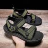 Men Fashion Sandals Man Summer Sandals Outdoor Casual Shoes Mountain Hiking Sandals Comfortable Non-Slip Slippers Beach Sandals - Blue - 40