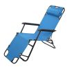 Folding Camping Reclining Chairs,Portable Zero Gravity Chair,Outdoor Lounge Chairs, Patio Outdoor Pool Beach Lawn Recline - Blue