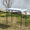 Outdoor Fish and Game Cutting Cleaning Table w/Sink and Faucet - white