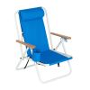 Backpack Beach Chair Folding Portable Chair - Blue