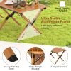 Traveling Folding Camping Table W/Carry Bag - Natural - L