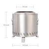 Portable Smokeless Fire Pit with Stand - SMALL